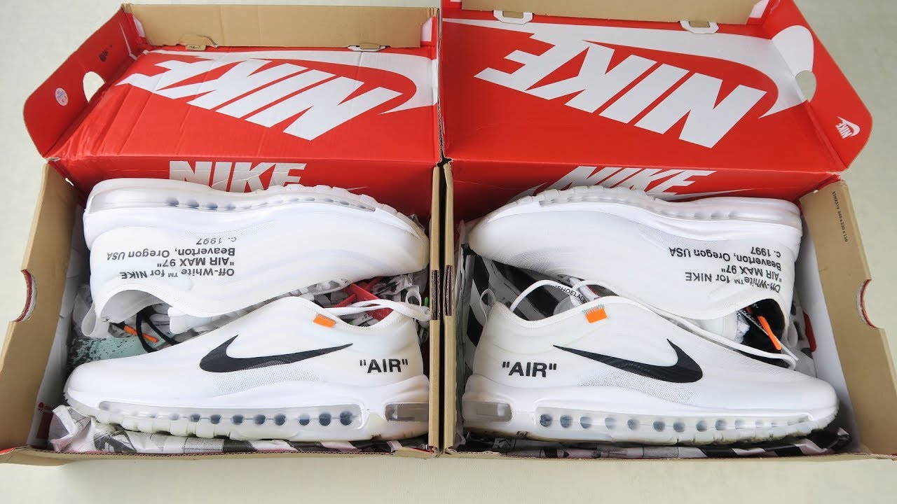 How to spot Replica Nike Off White Air Max 97 | Real vs Fake Off White Nike sneakers review guide