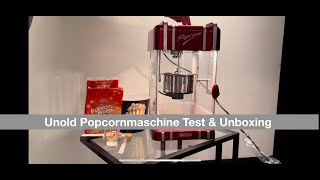 Unold Retro Popcornmaschine Test, Aufbau und Unboxing