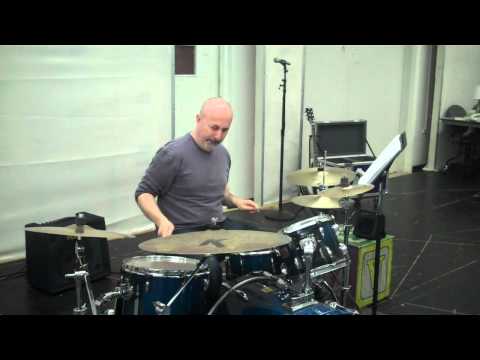GrooveLily's Gene Lewin Drum Solo in WHEELHOUSE Rehearsal
