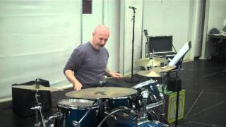 GrooveLily's Gene Lewin Drum Solo in WHEELHOUSE Rehearsal