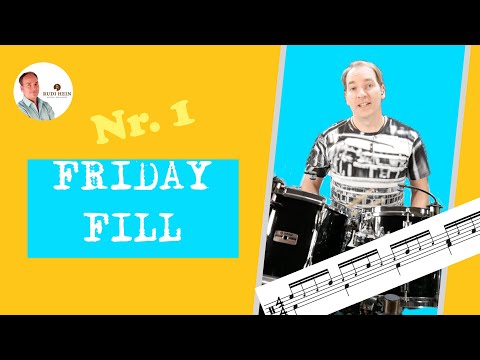 Friday-Fill Nr.1 - Schlagzeug lernen mit Rudi Hein - Unterricht für Anfänger und Fortgeschrittene