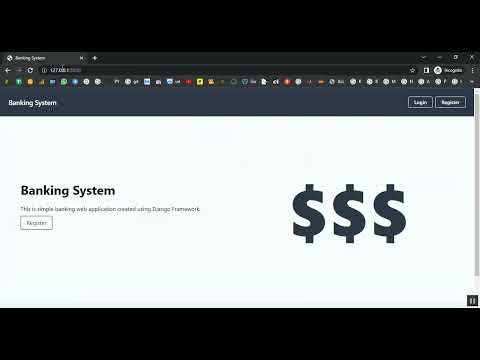 Internet Banking System in Django Python