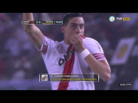 Gol de Funes Mori a Tigres (River 3   Tigres 0  Final Copa Libertadores 2015)