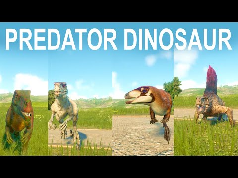 Predator Dinosaur Speed Race in JWE2 included  Sinosauropteryx, Atrociraptor, and Herrerasaurus