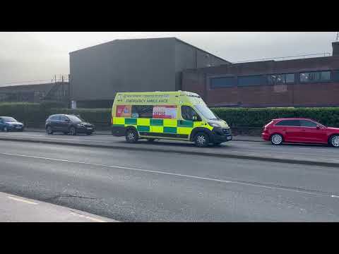 West Midlands Ambulances Passing Trent Vale Saturday 27th January 2024