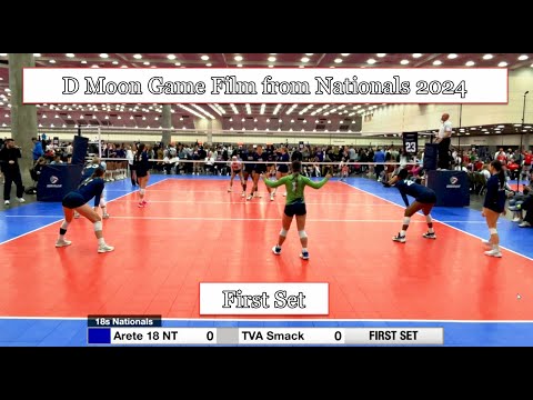 Delaney Moon Volleyball Game film from 18s Nationals vs TVA Smack Set 1. #libero #dmoon