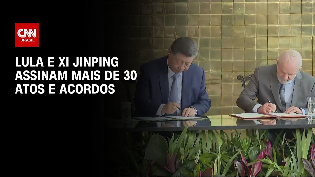 Lula e Xi Jinpig assinam mais de 30 atos e acordos | BASTIDORES CNN