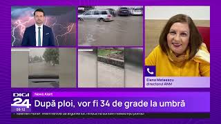 Șefa ANM: „Ne apropiem de pragul unei zile de caniculă”, după care urmează ploi în toată țara