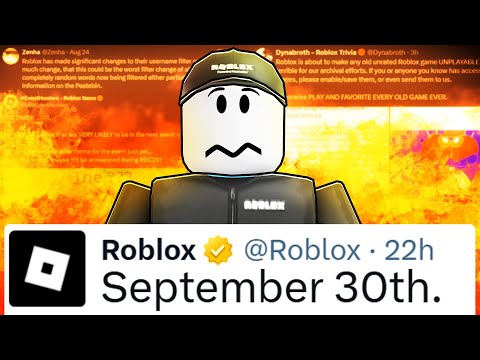 Roblox Is Changing On September 30th...