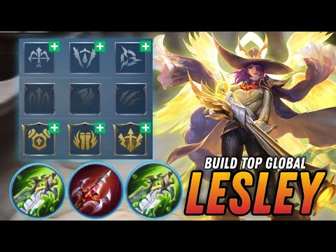 LESLEY EMBLEM AND BUILD 2023 | LESLEY BEST BUILD 2023 - MOBILE LEGENDS