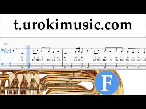 สอนเล่นทูบา Silentó - Watch Me (Whip/Nae Nae) ตัวโน๊ต หัดเล่นทูบา um-b796