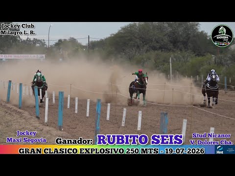RUBITO SEIS (Villa Dolores Cordoba) Jockey Club Milagro La Rioja - 19-07-2026