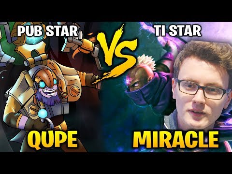 QUPE Tinker vs MIRACLE Anti Mage: PUB STAR vs TI STAR