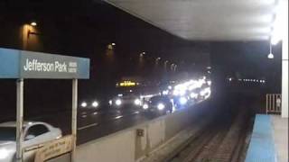 preview picture of video 'You don't see THIS everyday! 2 NYC MTA buses on the Kennedy (I-90) in CHICAGO! WTF?!'