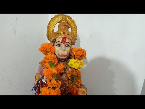 Hanuman ji birthday cake cutting 🤗🙋