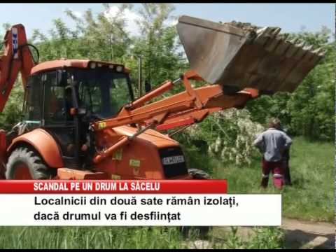 scandal pe un drum la sacelu