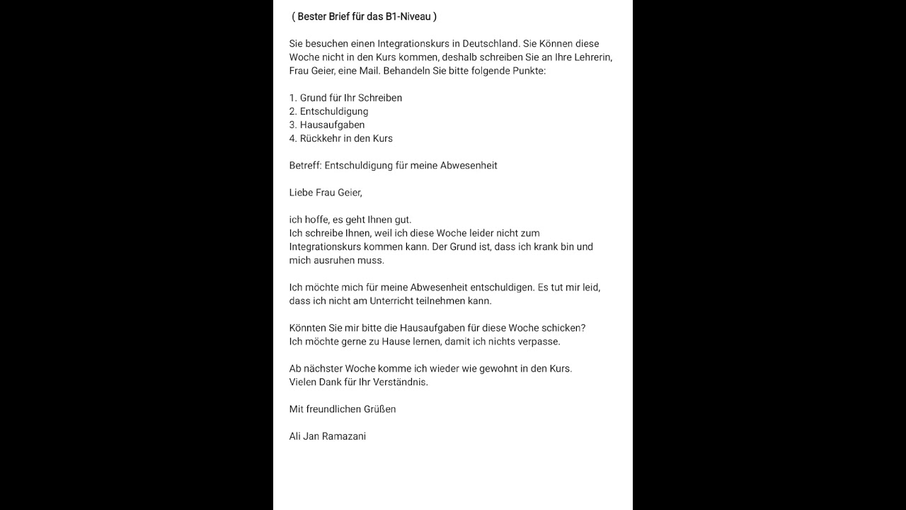 #einfach #deutsch #lernen #Brief #schreiben #B1 #TDZ #prüfung #wichtig #foruyou #foruyou #liebe #b01