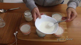 Fırında  Kolay Porsiyon Yogurt Yapımı...Yoğurt Mayalama Nasıl Yapılır..Kolay Yoğurt Tarifi