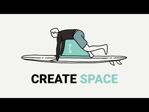 How to create space during Pop Up using your back foot | Take off mistakes explained. How to surf.