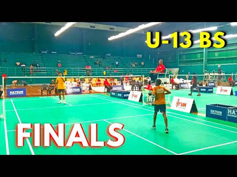 FINALS - UNDER 13 BADMINTON BOY'S SINGLES | TN STATE SUB JUNIOR BADMINTON RANKING TOURNAMENT 2023