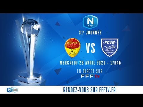 J31 : US Orléans - FC Villefranche en direct sur FFFtv (17h45) I National FFF 2020-2021