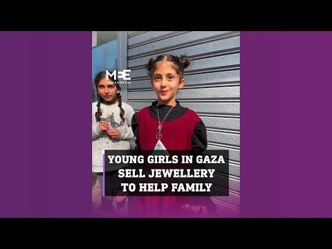 Young Girls in Gaza sell Jewellery to help family