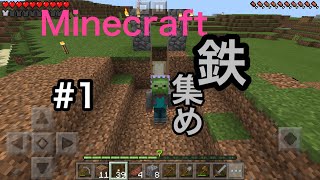 【マインクラフト】リアムのマイクラ実況#1  鉄集めするよ