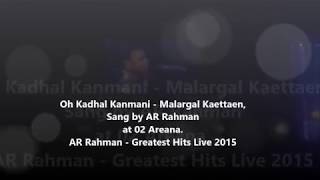 AR Rahman Performs Malargal Kaettaen Live at The 02 Arena