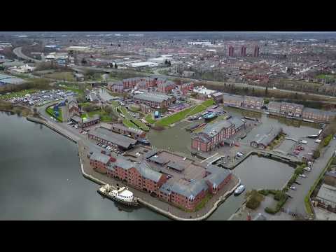 Drone views of Ellesmere Port