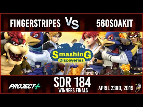 SDR184 P+ Winners Finals: FingerStripes (Bowser/Falco/Link) vs 560soakit (Falcon/Roy/Falco)