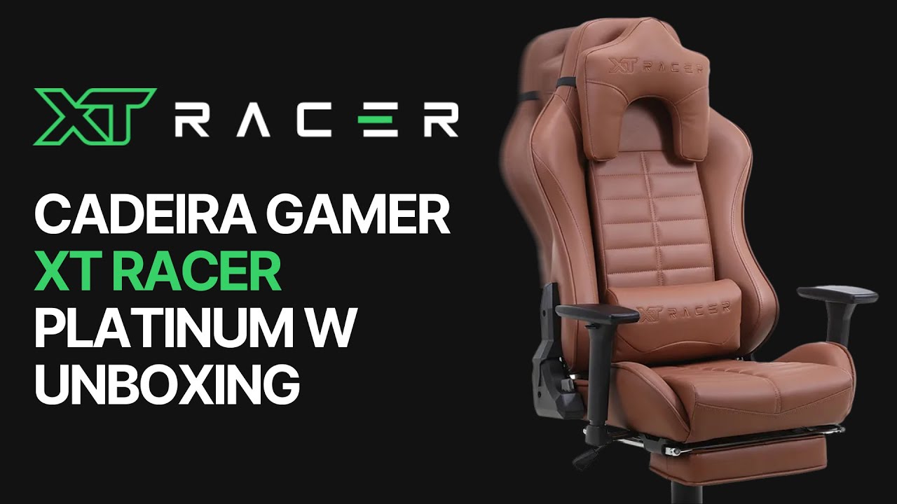 Cadeira Gamer E Escritório XT Racer Platinum W Marrom Unboxing + Montagem e Primeiras Impressões 🎁