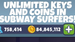 How to get Unlimited Keys and Coins in Subway Surfers!
