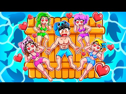 STRANDED AT SEA With MY CRAZY FAN GIRLS In GTA 5...