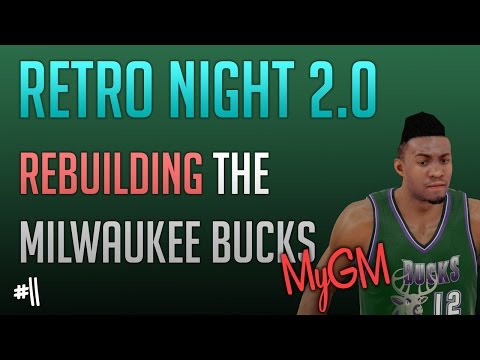 NBA 2k15 Bucks MyGM Ep. 11 - Rebuilding the Milwaukee Bucks - Giannis Trade + Retro Night 2.0