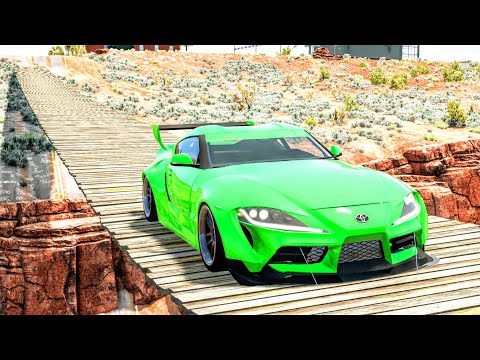 Cars VS Suspension Bridge #1 - BeamNG.Drive