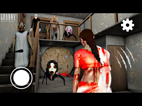 PLAYING AS KAMLA IN GRANNY REMASTERED || KAMLA VS NEW SPIDER SLENDRINA 