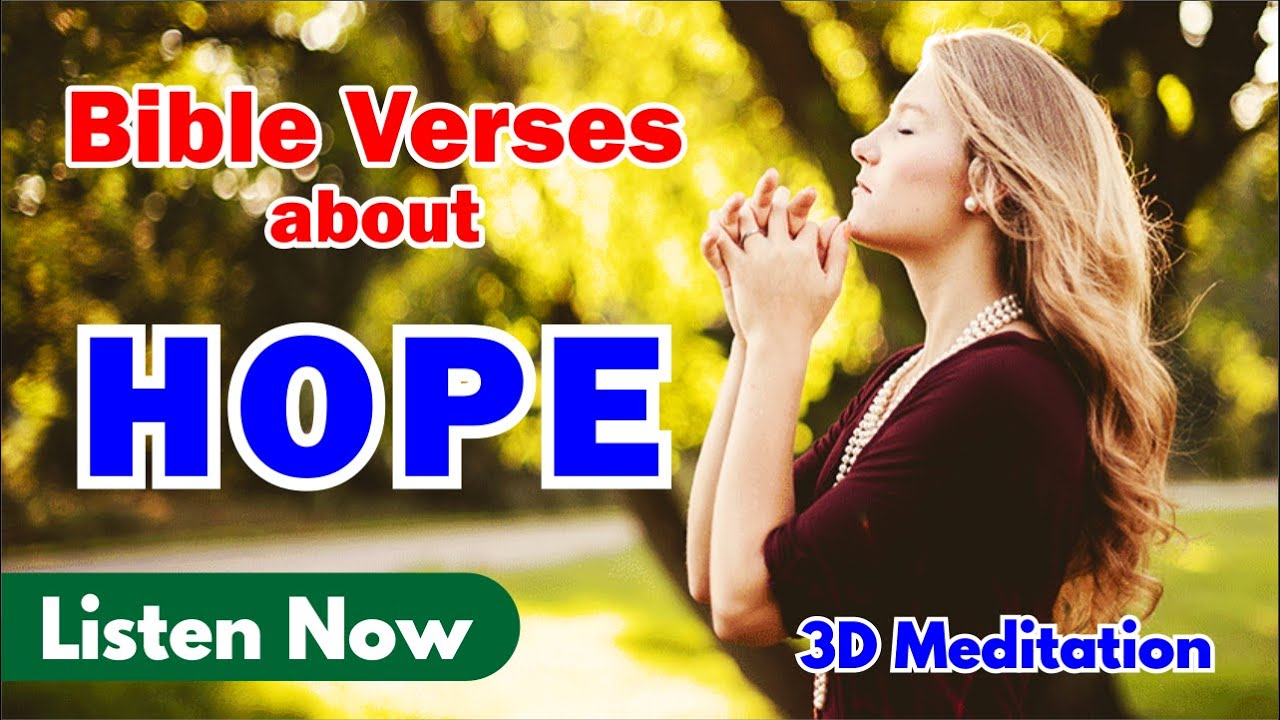 Listen 20 Bible Verses about Hope || Holy Scriptures on HOPE || Hopeful Verses Meditation Voice