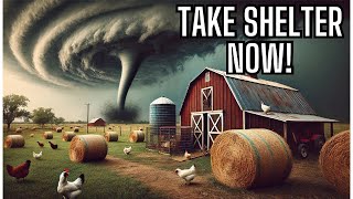 Tornado Warnings in Northeast Oklahoma! Family Takes Shelter During Severe Storms