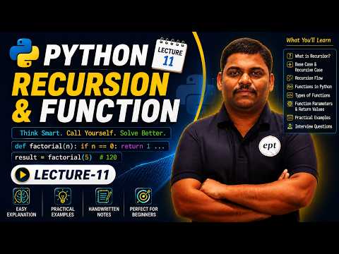 Python Functions Recursion Tutorial Lecture 11 Gate Cse Placements
