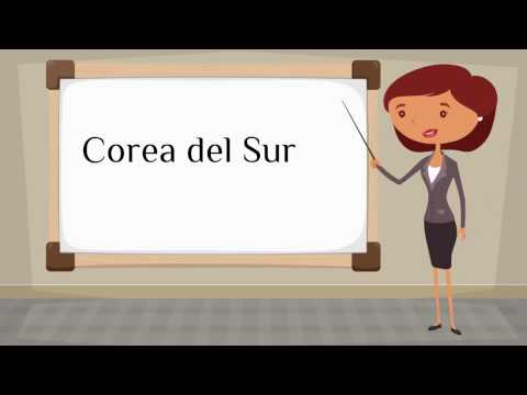 How do you say 'South Korea' in Spanish?