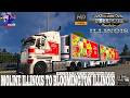 ATS Illinois Moline IL To Bloomington IL Kenworth K200 Vawdrey Reefer Double Trailer