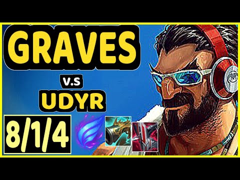 SEB (GRAVES) vs UDYR - 8/1/4 KDA JUNGLE GAMEPLAY - OC Ranked DIAMOND