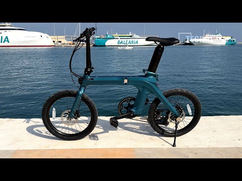 Elektrinis dviratis Fiido X, 20", 250W, mėlynas video