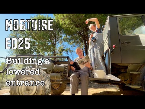 Unimog Camper E025 - Building a lowered entrance