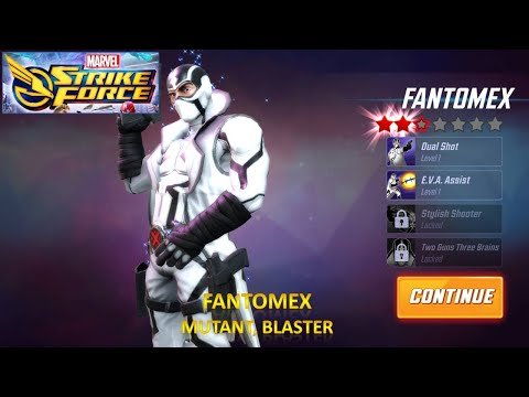 [*/\*] Marvel Strike Force - Unlock FANTOMEX (Mutant, Blaster, Debonair)
