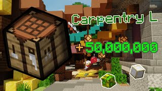 How To Level Carpentry EASY and Make MILLIONS (Hypixel Skyblock)