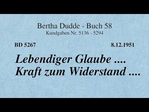 BD 5267 - LEBENDIGER GLAUBE .... KRAFT ZUM WIDERSTAND ....