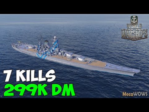 World of WarShips | Yamato | 7 KILLS | 294K Damage - Replay Gameplay 4K 60 fps