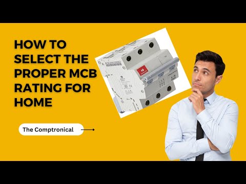 What is MCB! (miniature circuit breaker )and How to calculate MCB rating for Single phase loads?