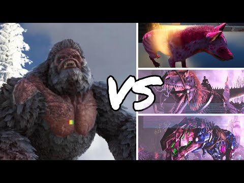 We get our Hyaenodon backup against the Mega Monkey Boss | Ark Fjordur